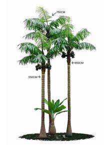 Кокосовые пальмы (комплект из 3-х шт.) Latex