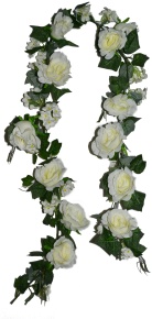 Искусственная лиана из роз Элли белая 