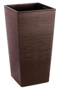 Кашпо кубико высокое 3D шоколад
